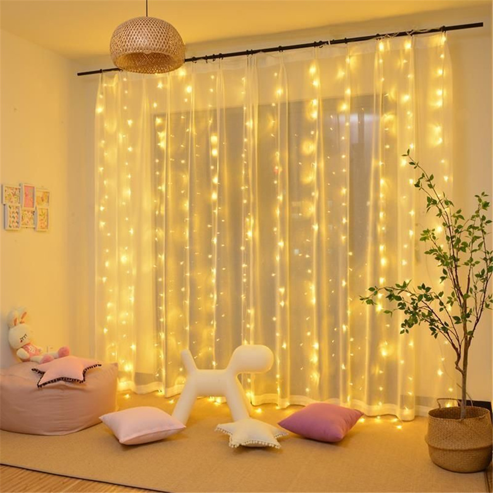 Led Fairy String Lights - Lampu Hias Gantung LED Bentuk Tirai,
