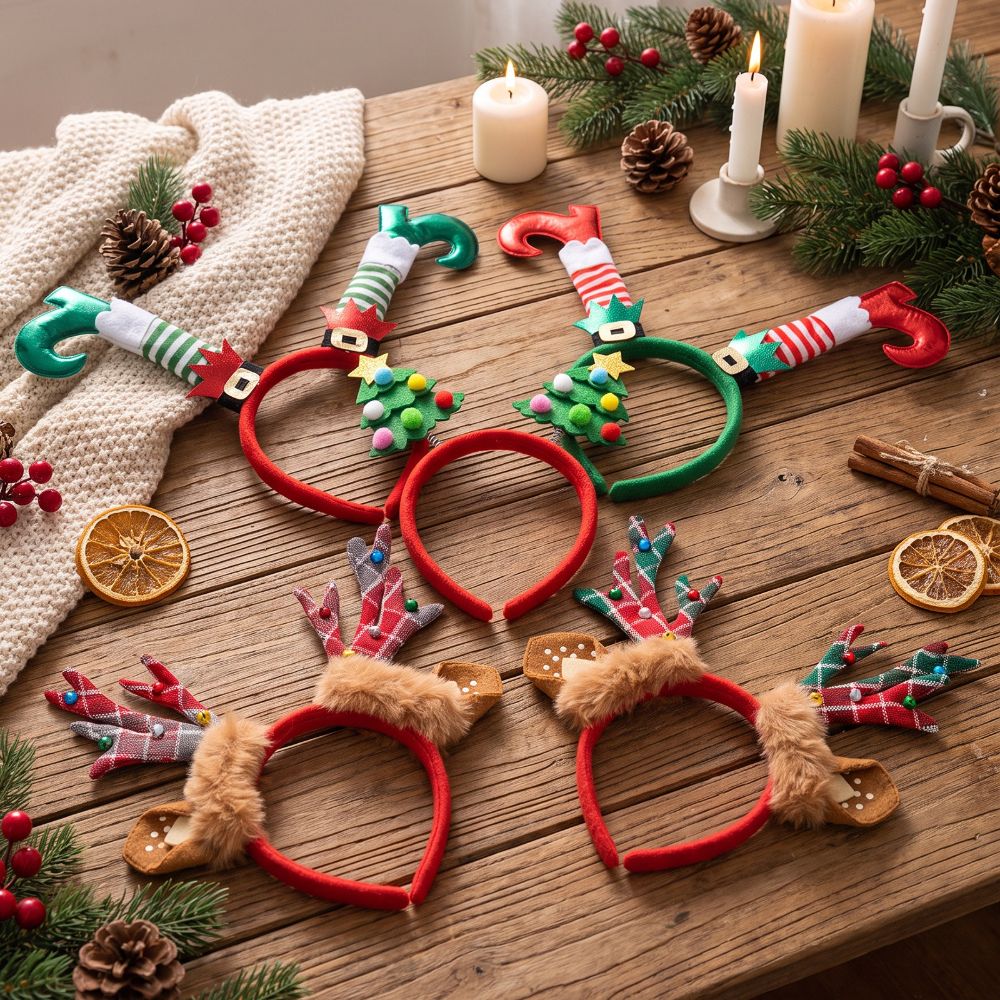 Reindeer Antlers Headband - Desain Bando Natal Bentuk Tanduk Rusa
