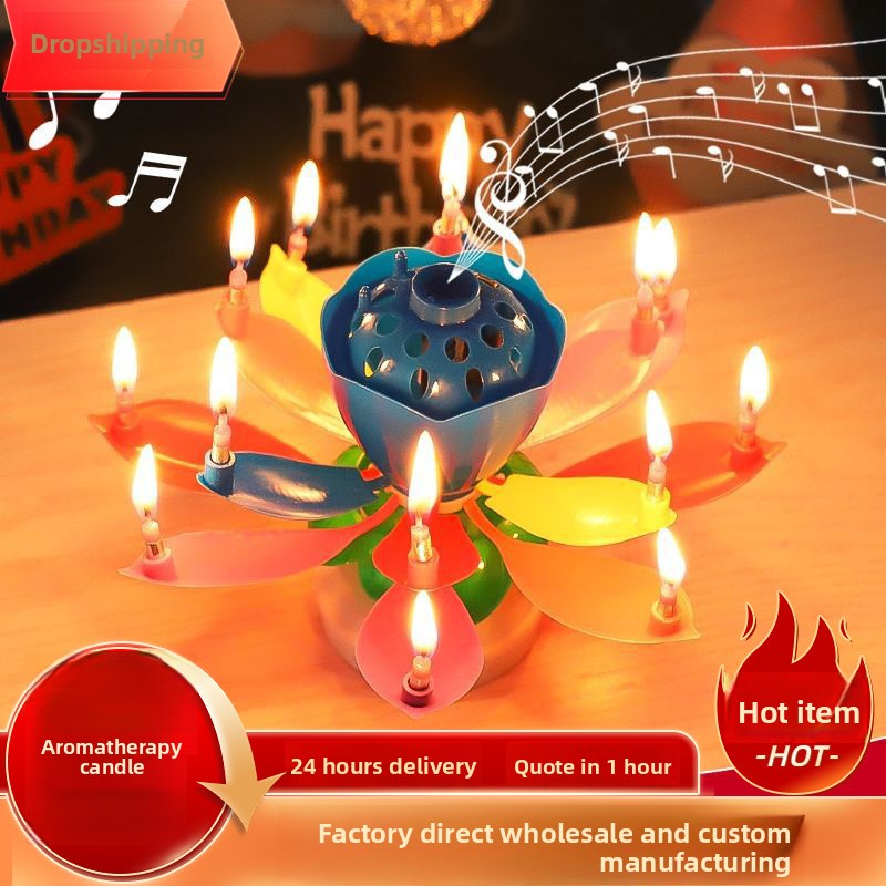 Lilin Musik Ulang Tahun Romant - Holiday Candle Set ulasan dan harga