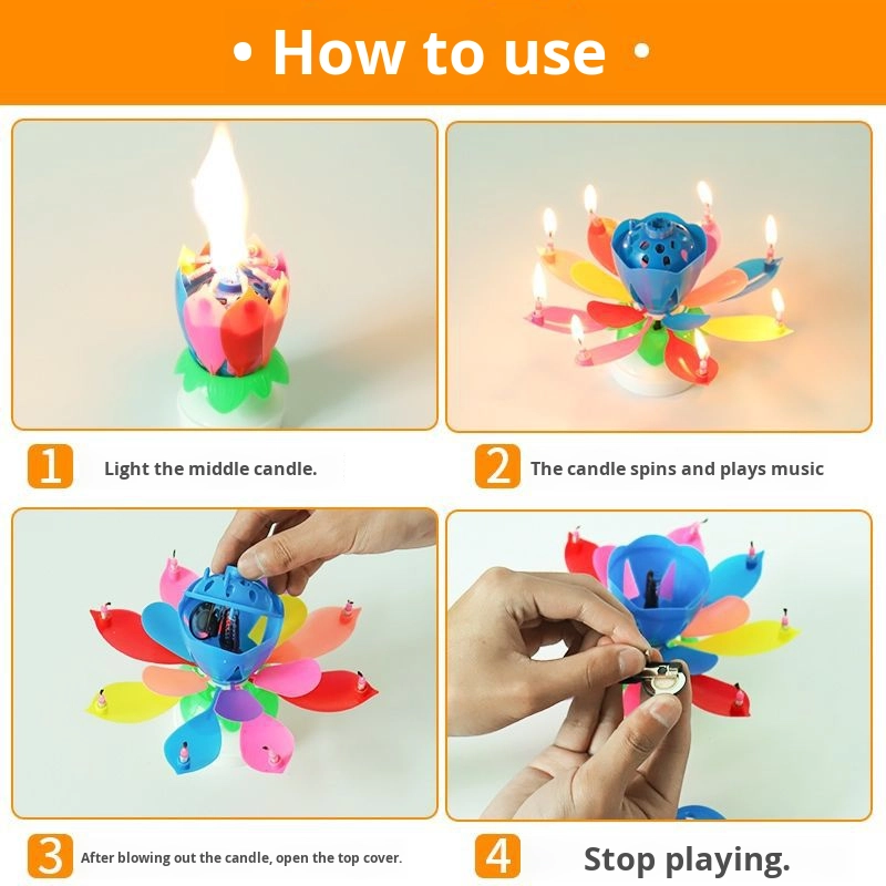 Lilin Musik Ulang Tahun Romant - Holiday Candle Set ulasan dan harga