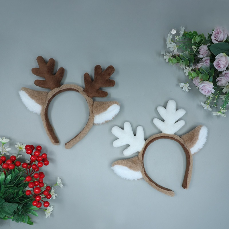 Kostum Natal Ikat Kepala Telin - Reindeer Antlers Headband ulasan dan harga