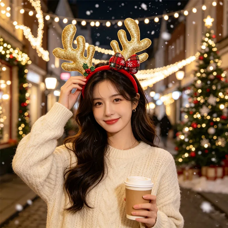 1-5 buah Hiasan Rambut Bentuk  - Reindeer Antlers Headband ulasan dan harga