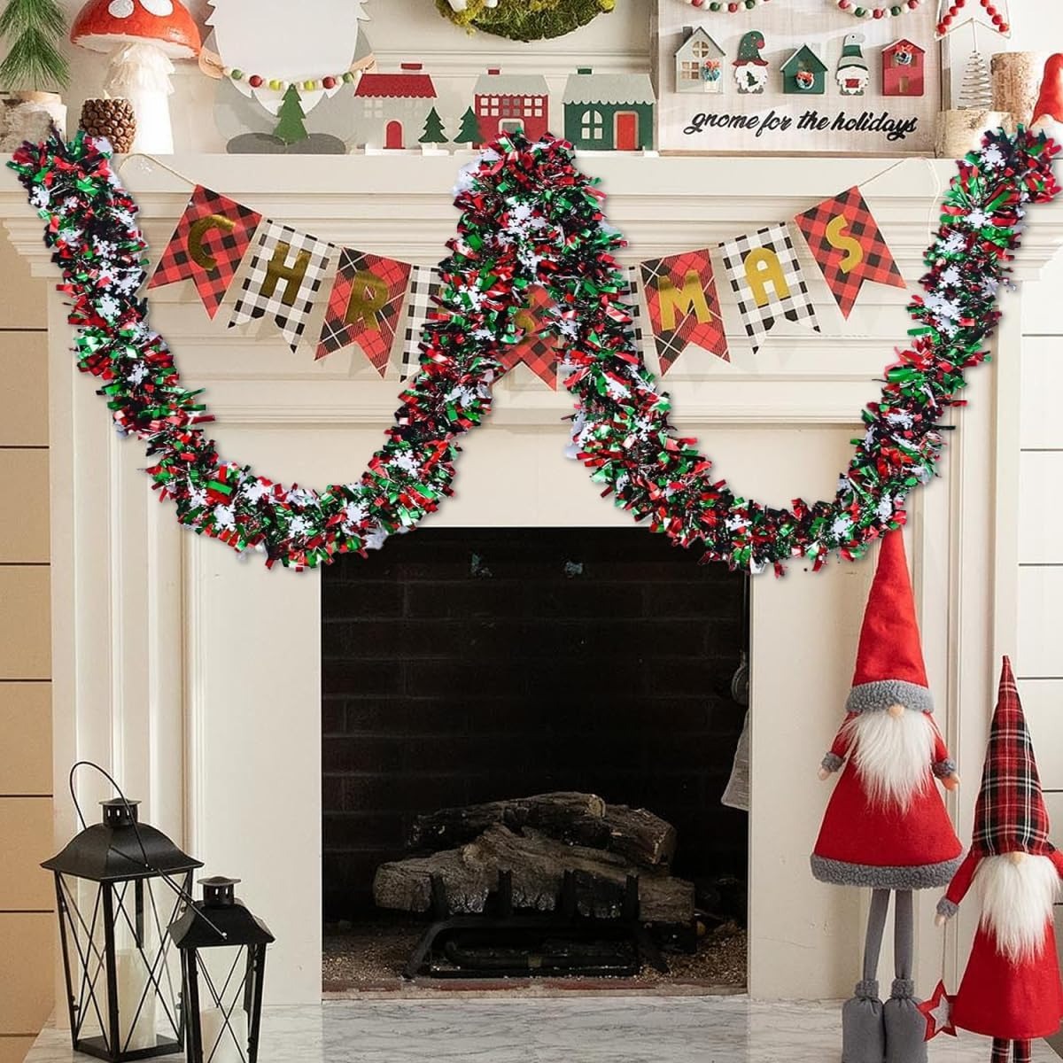2M Hiasan Garland Natal Berwar - Tinsel Garland Decoration ulasan dan harga