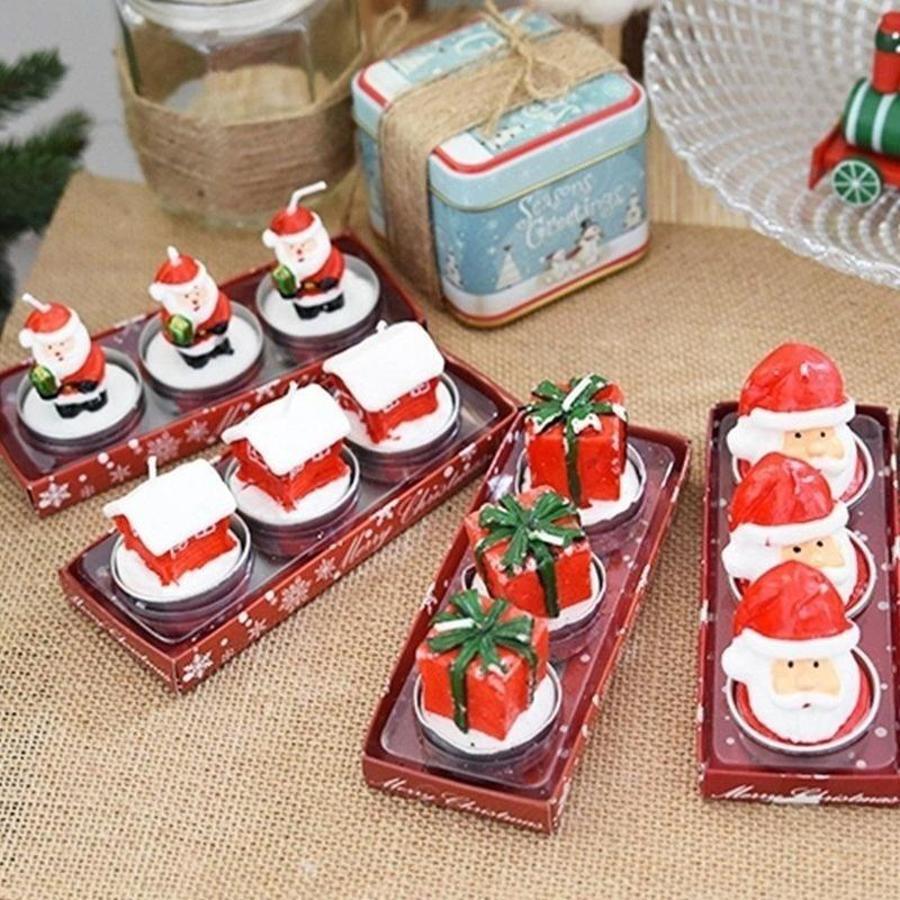 3 Buah Set Lilin Dekoratif Nat - Holiday Candle Set ulasan dan harga